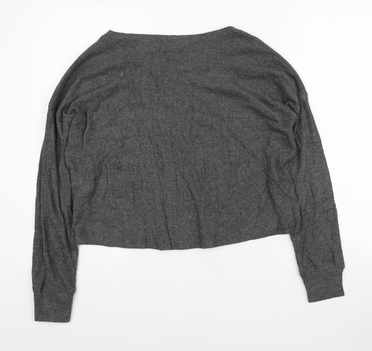 Womens UK Size M New Look Grey Pullover Jumper