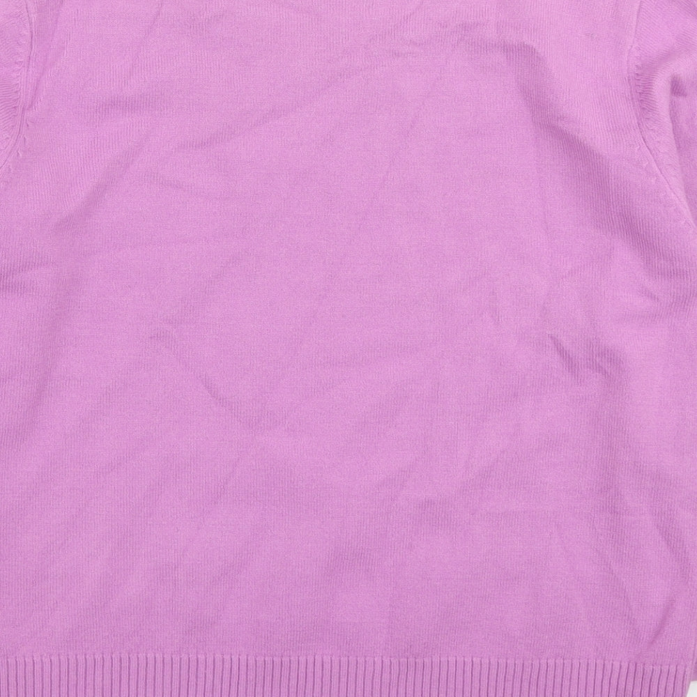 Womens UK Size L Ann Marie Purple Pullover Jumper
