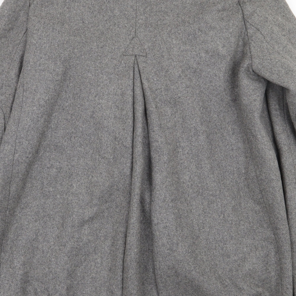 Womens UK Size 10 Topshop Grey Trench Coat