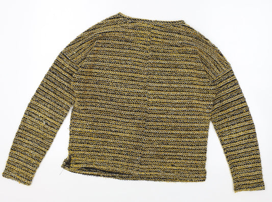 Womens UK Size S New Look Yellow Pullover Jumper