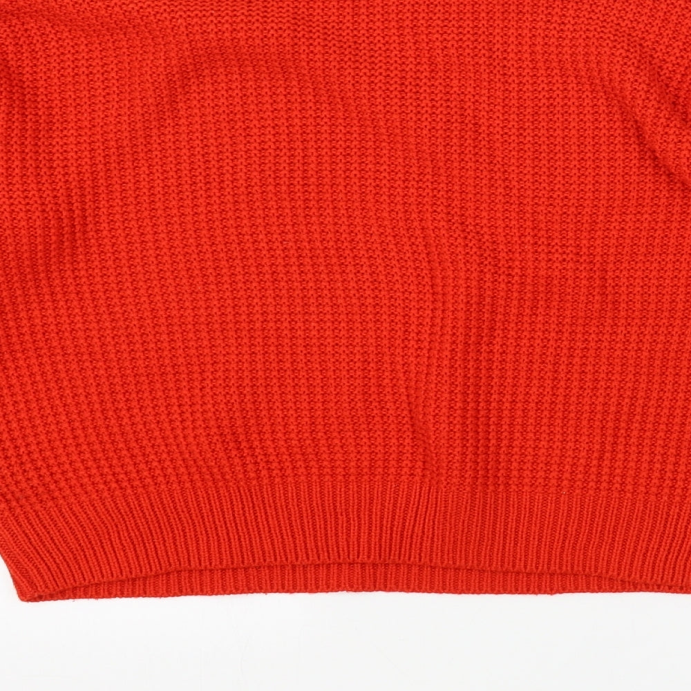 Womens UK Size 6 Topshop Red Pullover Jumper