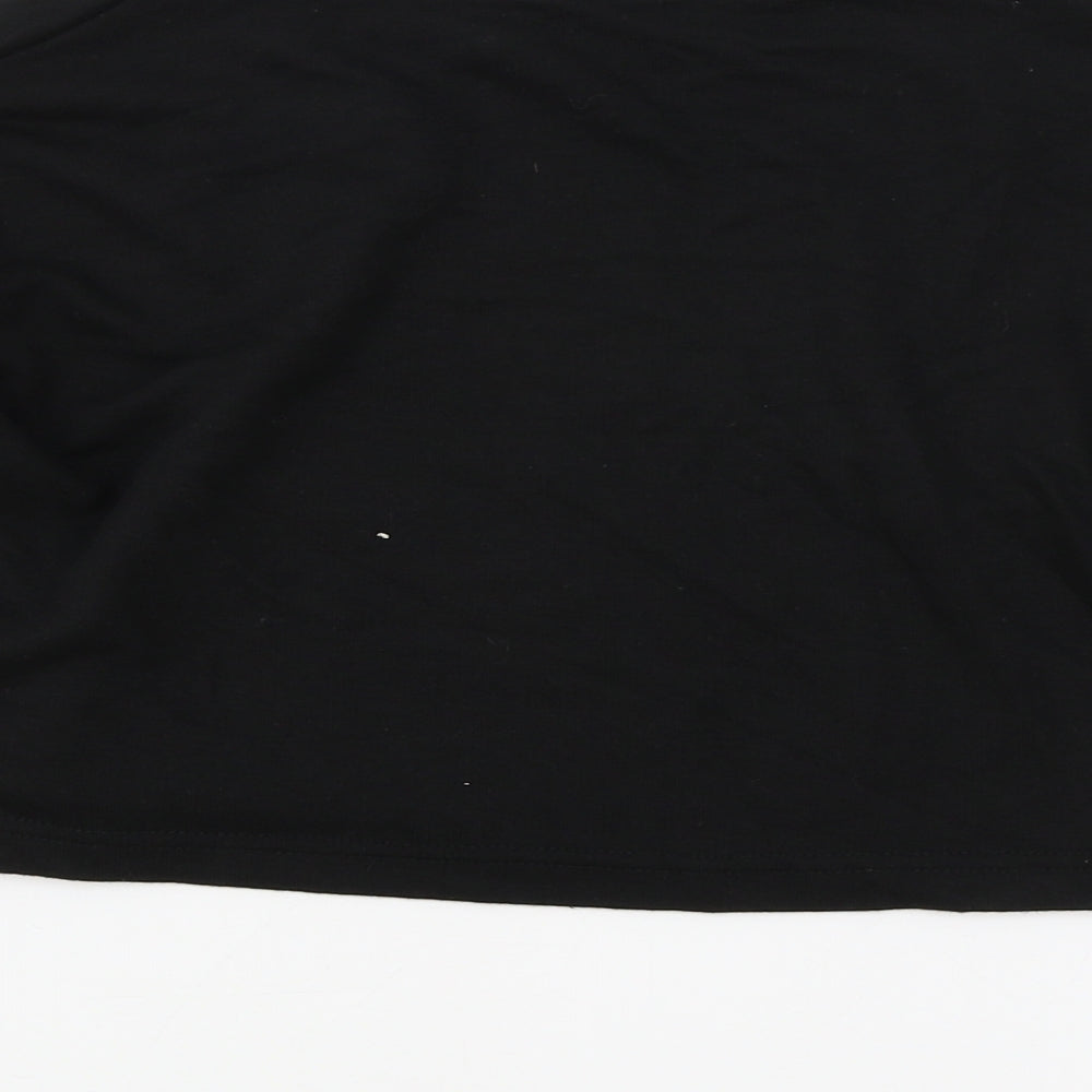 Womens UK Size S Boohoo Black Pullover Sweatshirt