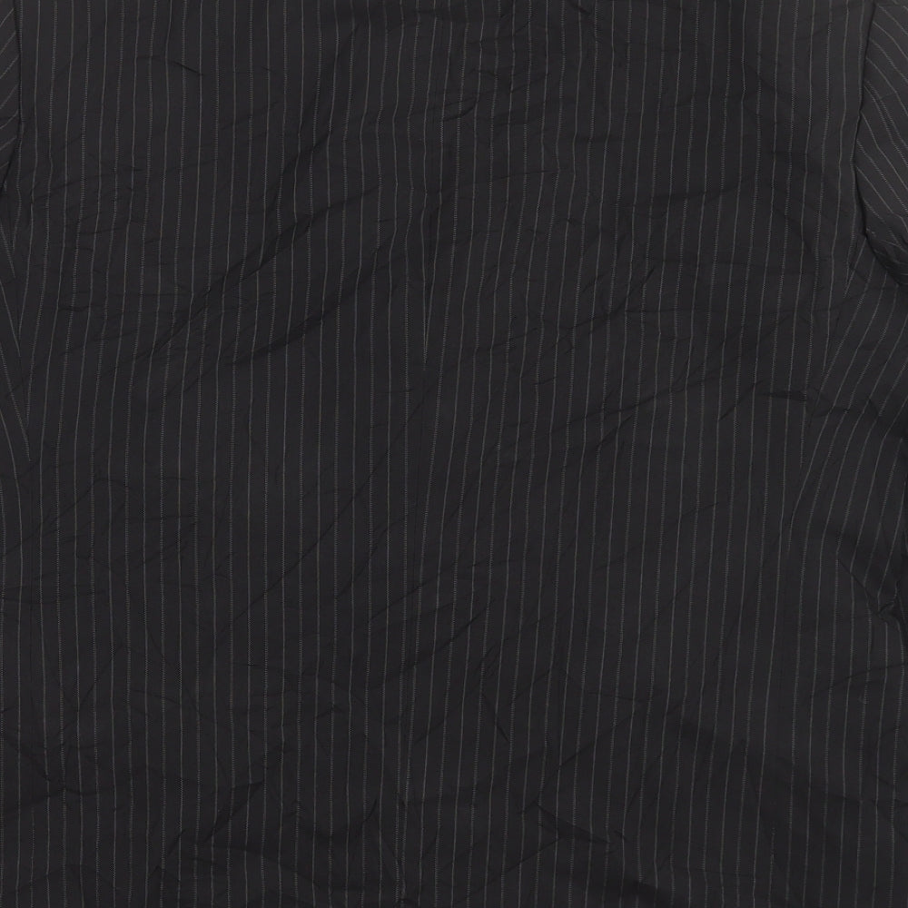 Mens UK Size 42 Matalan Black Jacket Suit Jacket