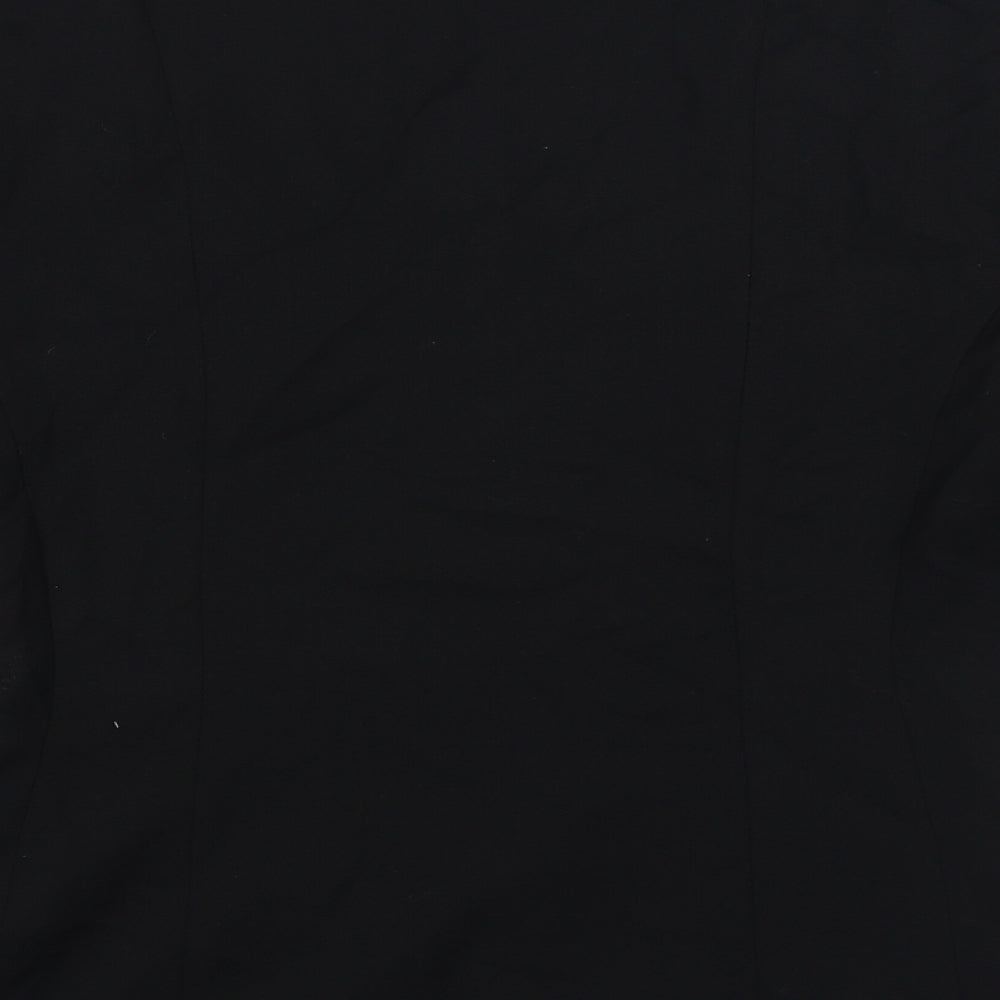 NEXT Womens Black Polyester Jacket Blazer Size 10