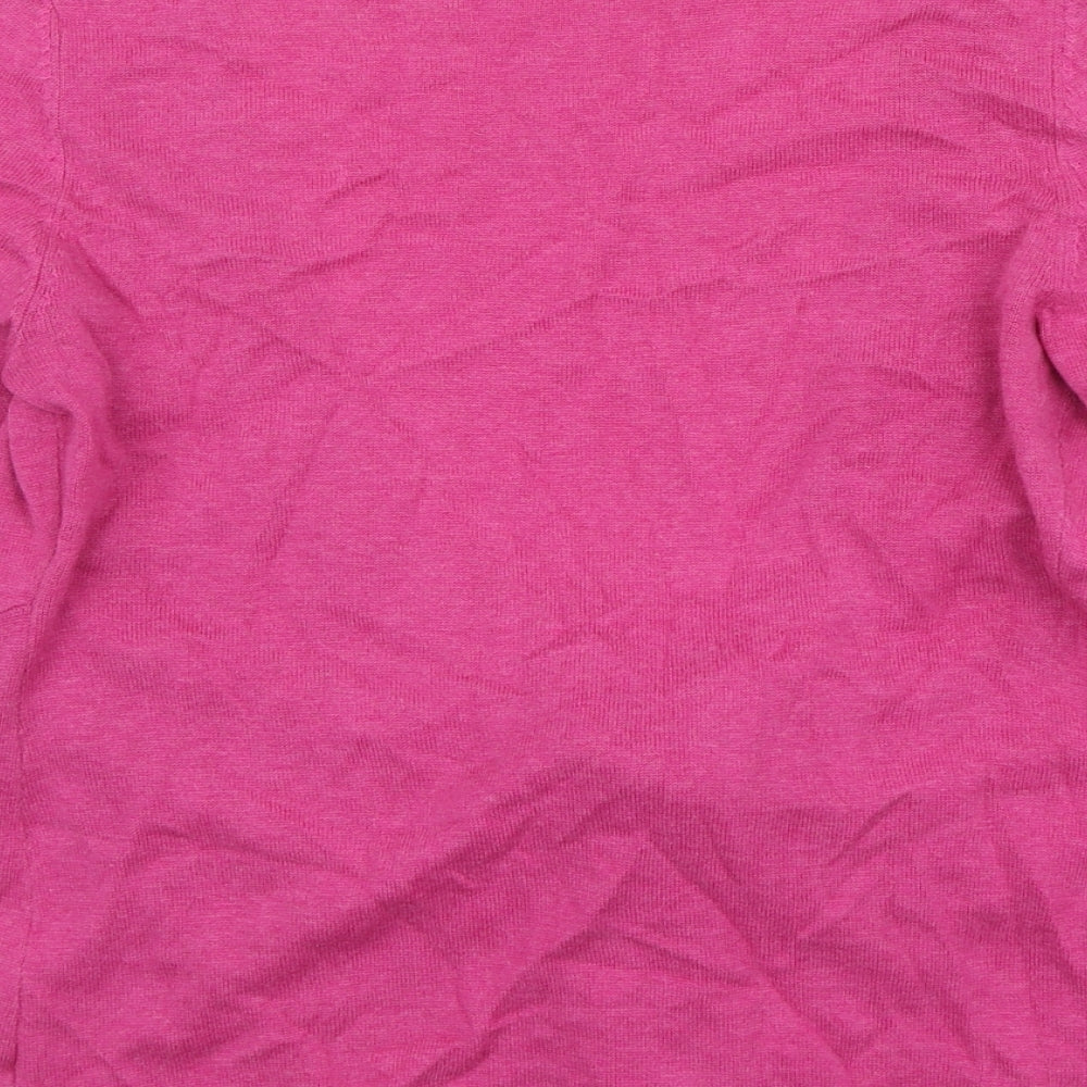 Womens UK Size S Jackpot Pink Cardigan Jumper