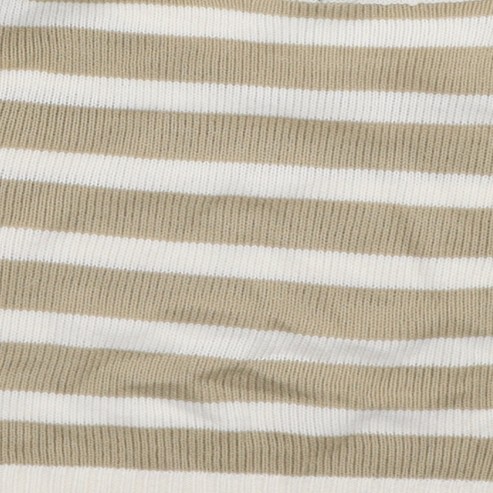 Womens UK Size S H&M Beige Basic T-Shirt