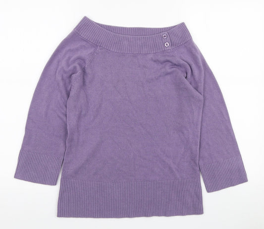 Womens UK Size 12 Editions Purple Pullover Jumper