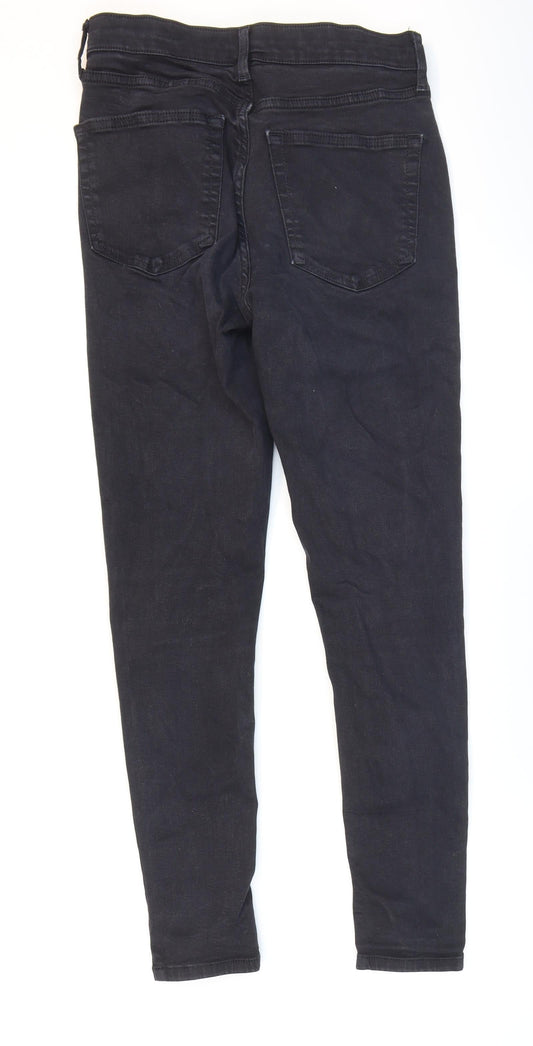 Mens UK Size 28 in Topshop Regular Fit Skinny Black Jeans