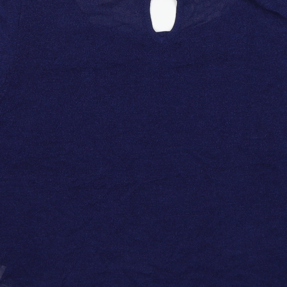 Womens UK Size M Principles Blue Basic T-Shirt