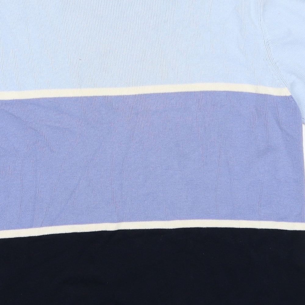 Womens UK Size 14 BHS Blue Basic T-Shirt