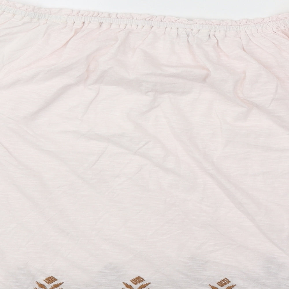 Womens UK Size 12 NEXT Pink Basic T-Shirt