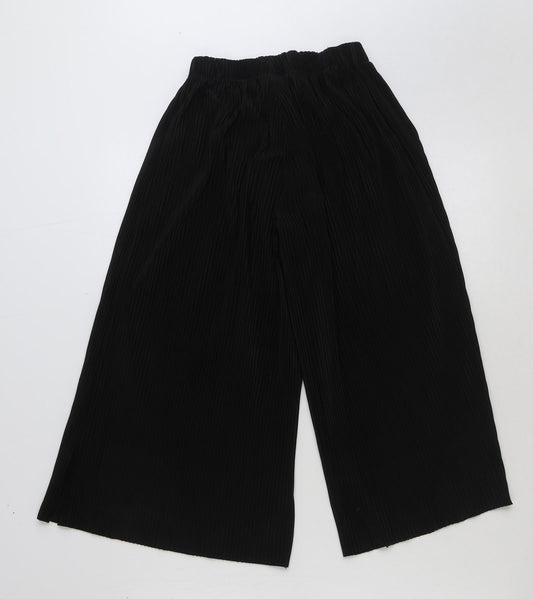 Womens UK Size 4 ASOS Regular Fit Black Trousers