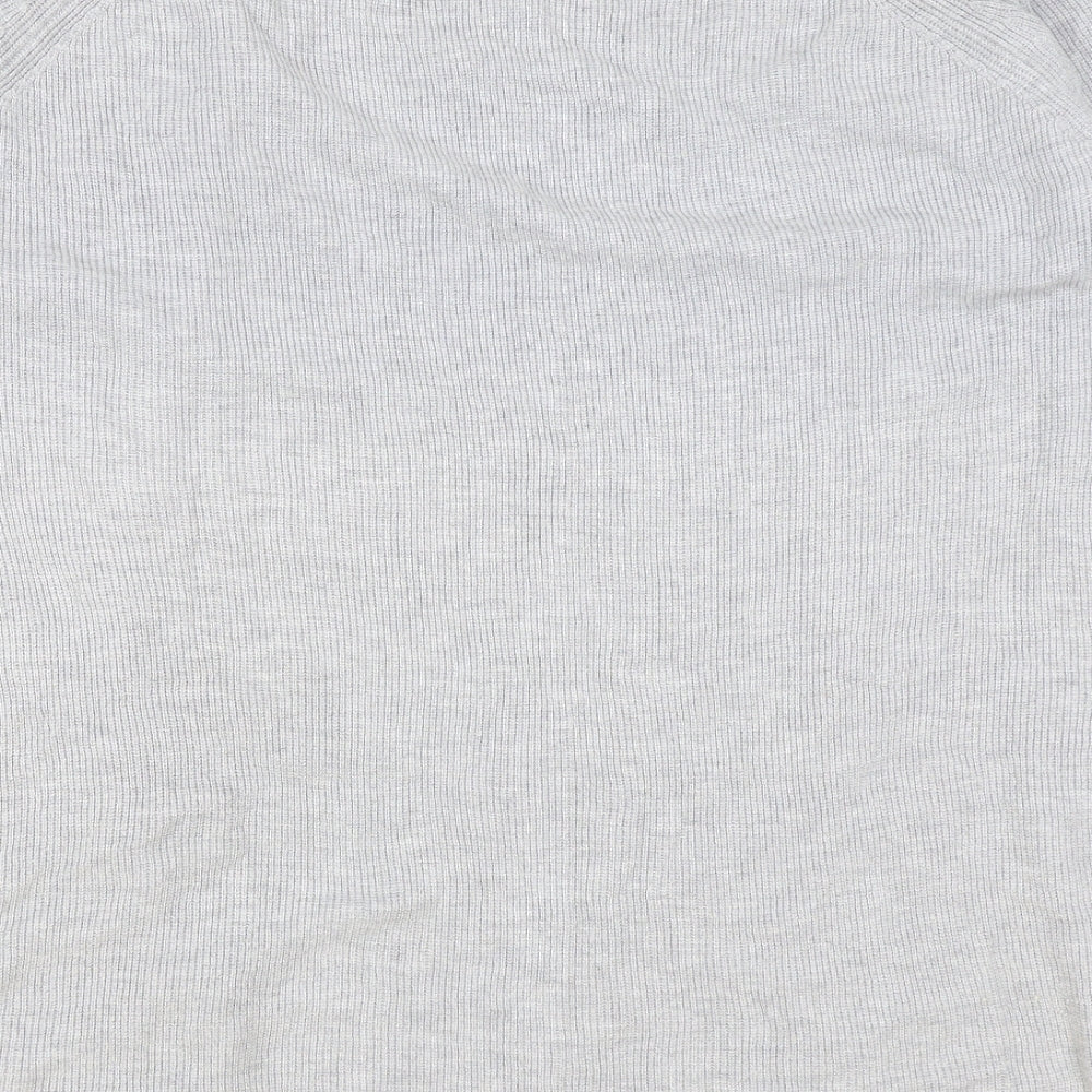 George Womens Grey V-Neck Viscose Cardigan Jumper Size 14