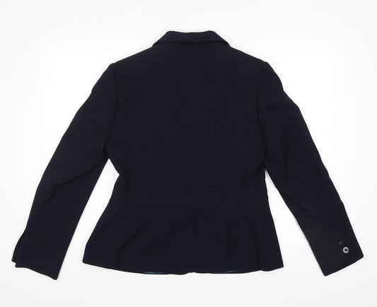 Autonomy Womens Blue Jacket Blazer Size 12 Button
