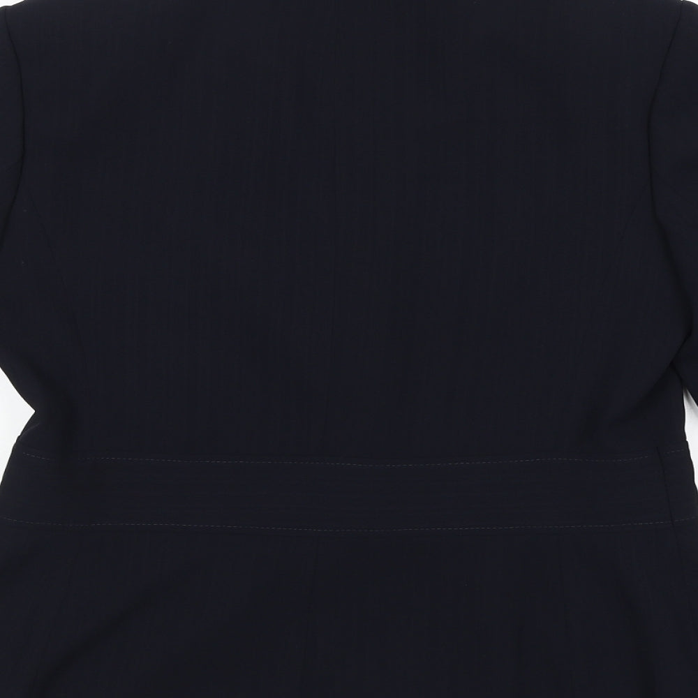 Autonomy Womens Blue Jacket Blazer Size 12 Button