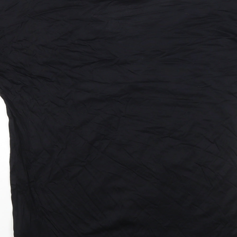 Womens UK Size 6 Marks and Spencer Black Jersey T-Shirt