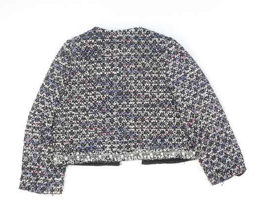 River Island Girls Multicoloured Geometric Jacket Blazer Size 5-6 Years