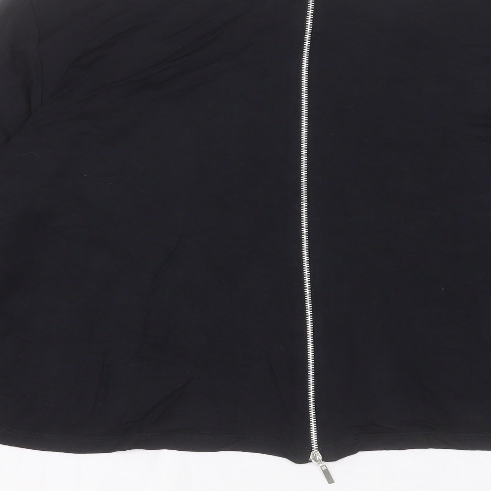 Womens UK Size 16 Wallis Black Basic T-Shirt