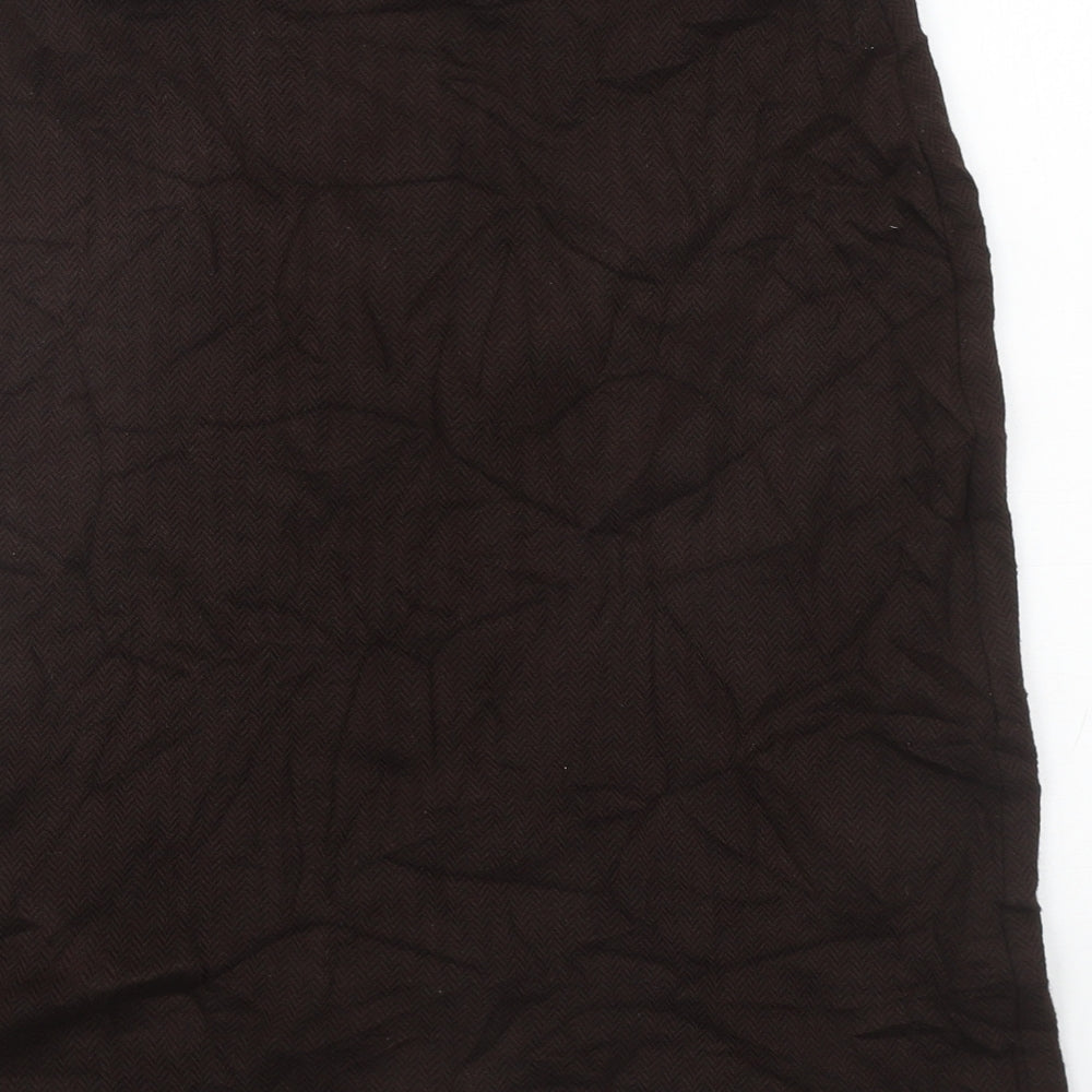 Berkertex Womens Brown Acrylic A-Line Skirt Size 16