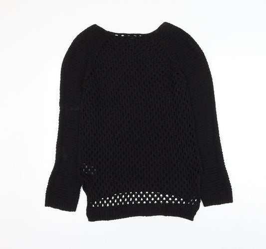 Womens UK Size S H&M Black Pullover Jumper