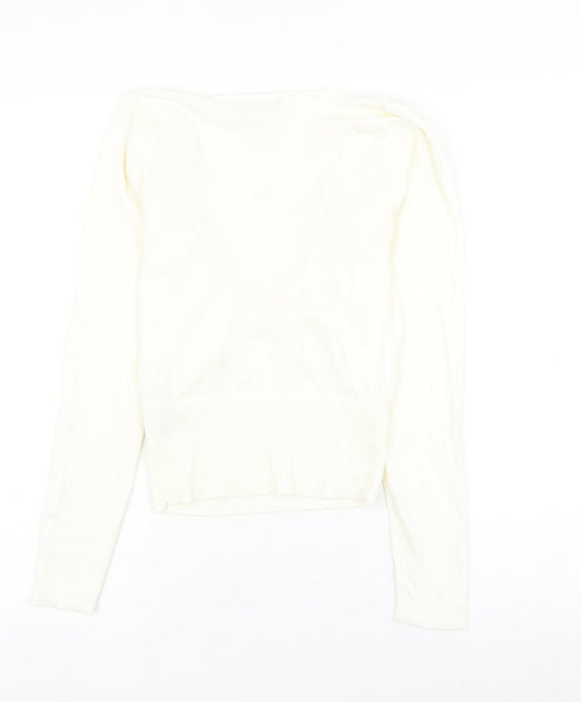 Womens UK Size 8 ASOS White Basic Blouse