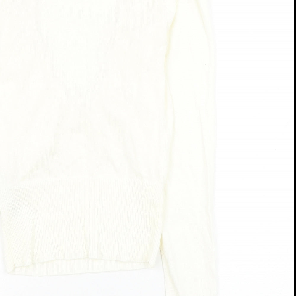 Womens UK Size 8 ASOS White Basic Blouse