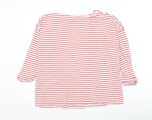 Womens UK Size 8 New Look Red Basic Blouse