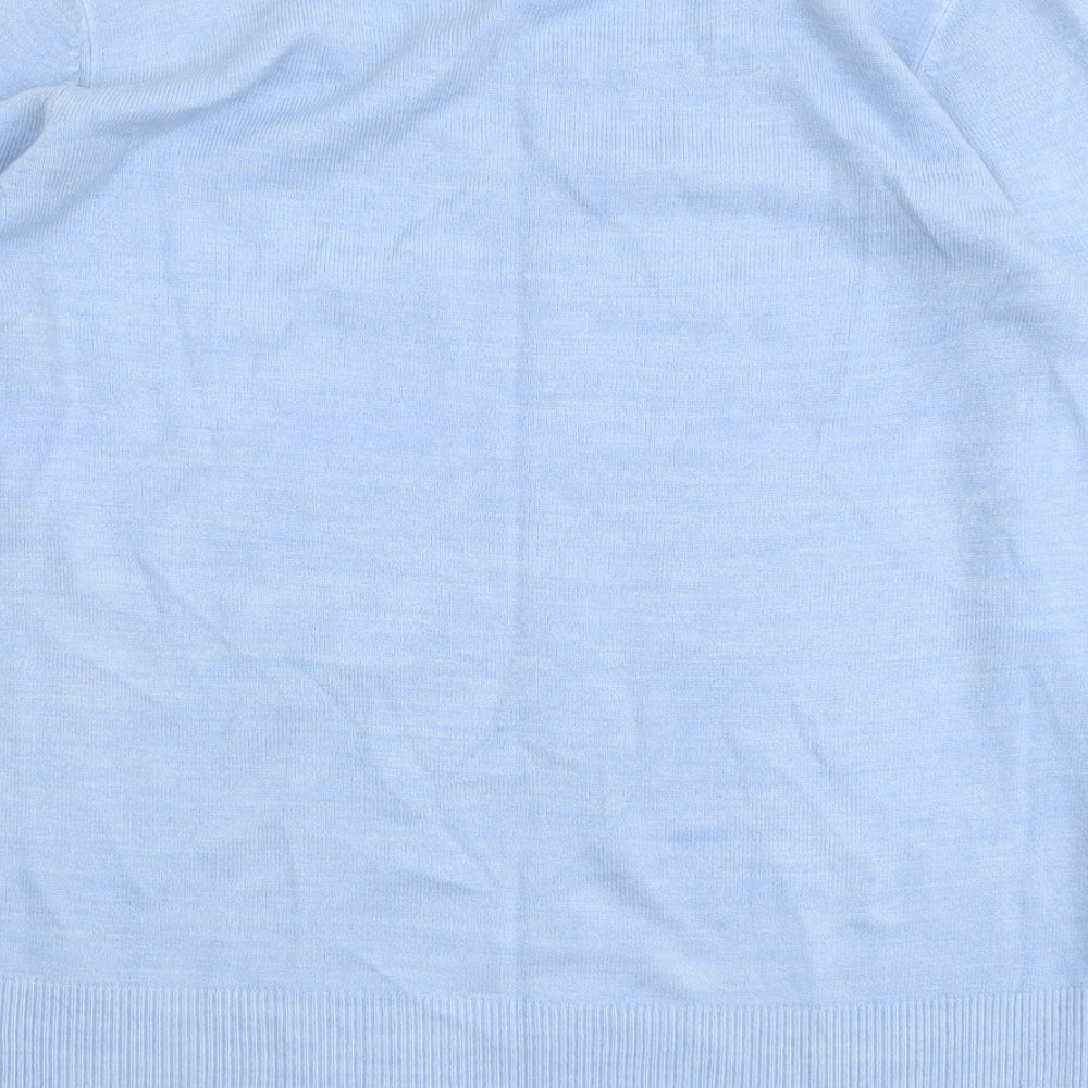 Womens UK Size 14 Maine Blue Pullover Jumper