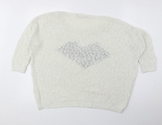 Womens UK Size M Store Twenty One Ivory Pullover Jumper