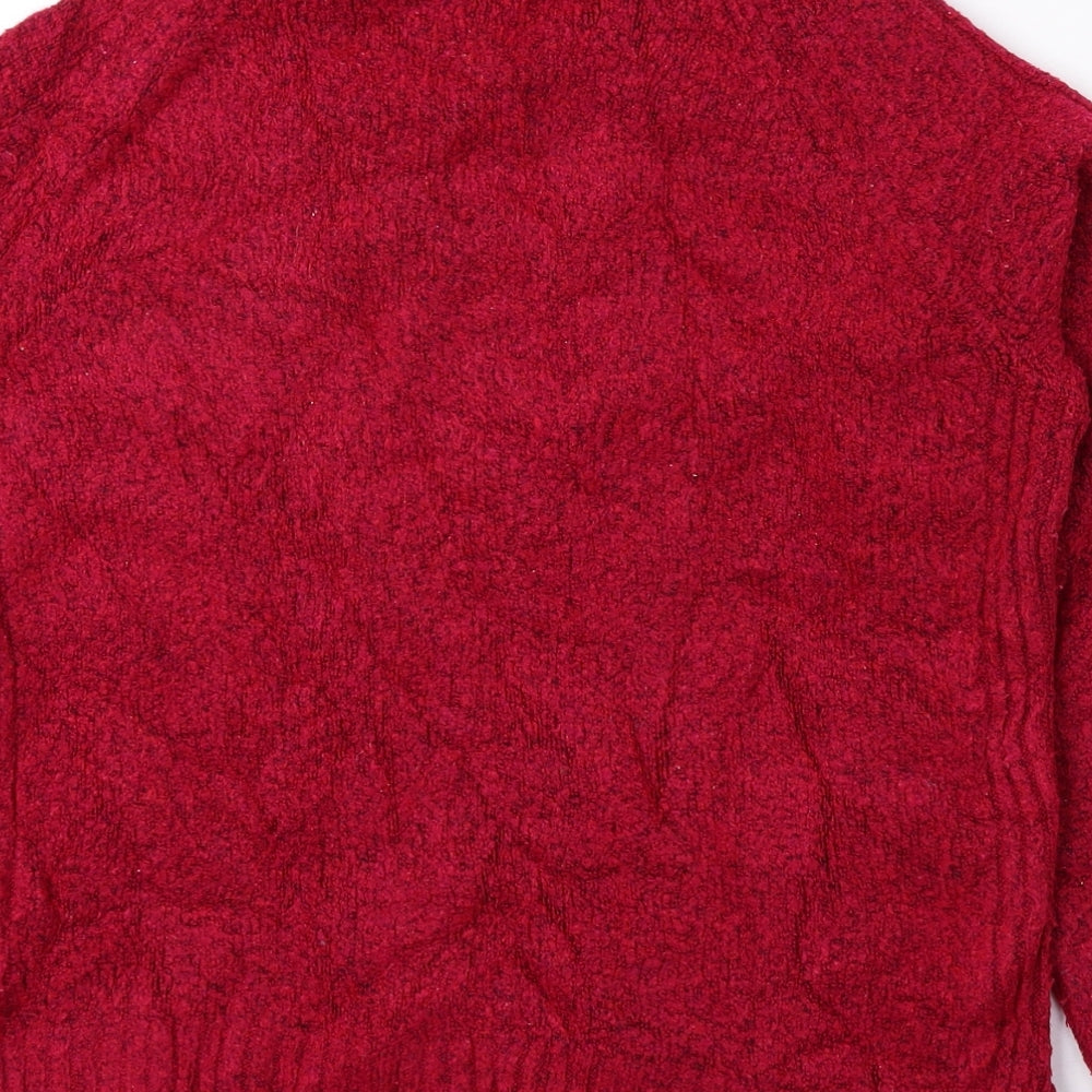Womens UK Size S Marks and Spencer Pink Pullover Jumper