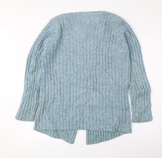Womens UK Size S EWM Blue Cardigan Jumper