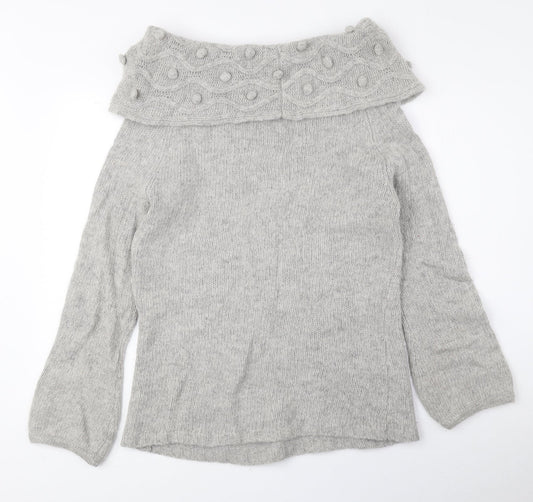 Womens UK Size M Per Una Grey Pullover Jumper
