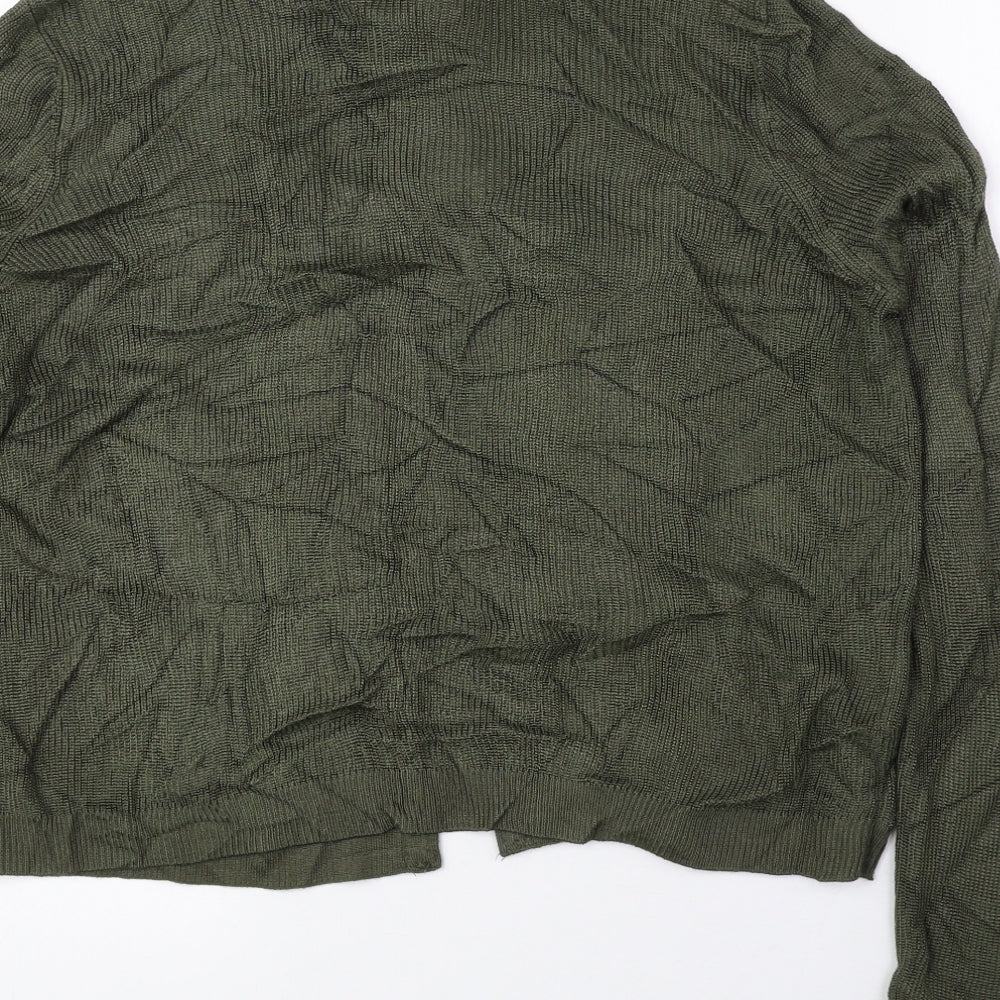 Womens UK Size 10 Per Una Green Cardigan Jumper