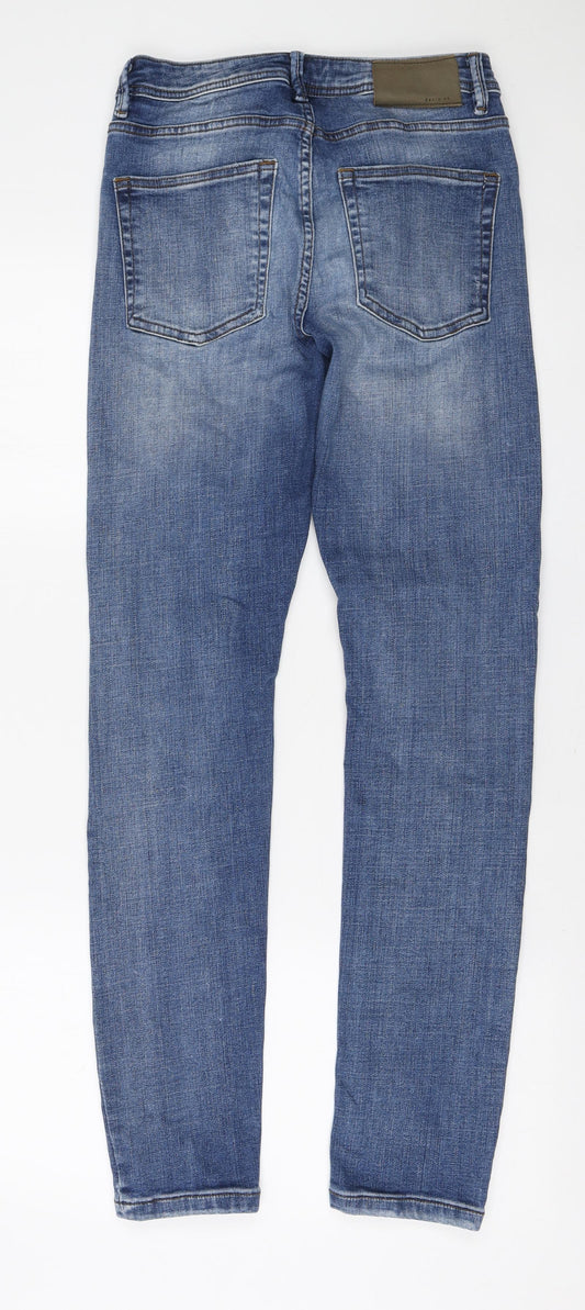 Denim & Co. Mens Blue Polyester Skinny Jeans Size 30 in L32 in Slim Zip