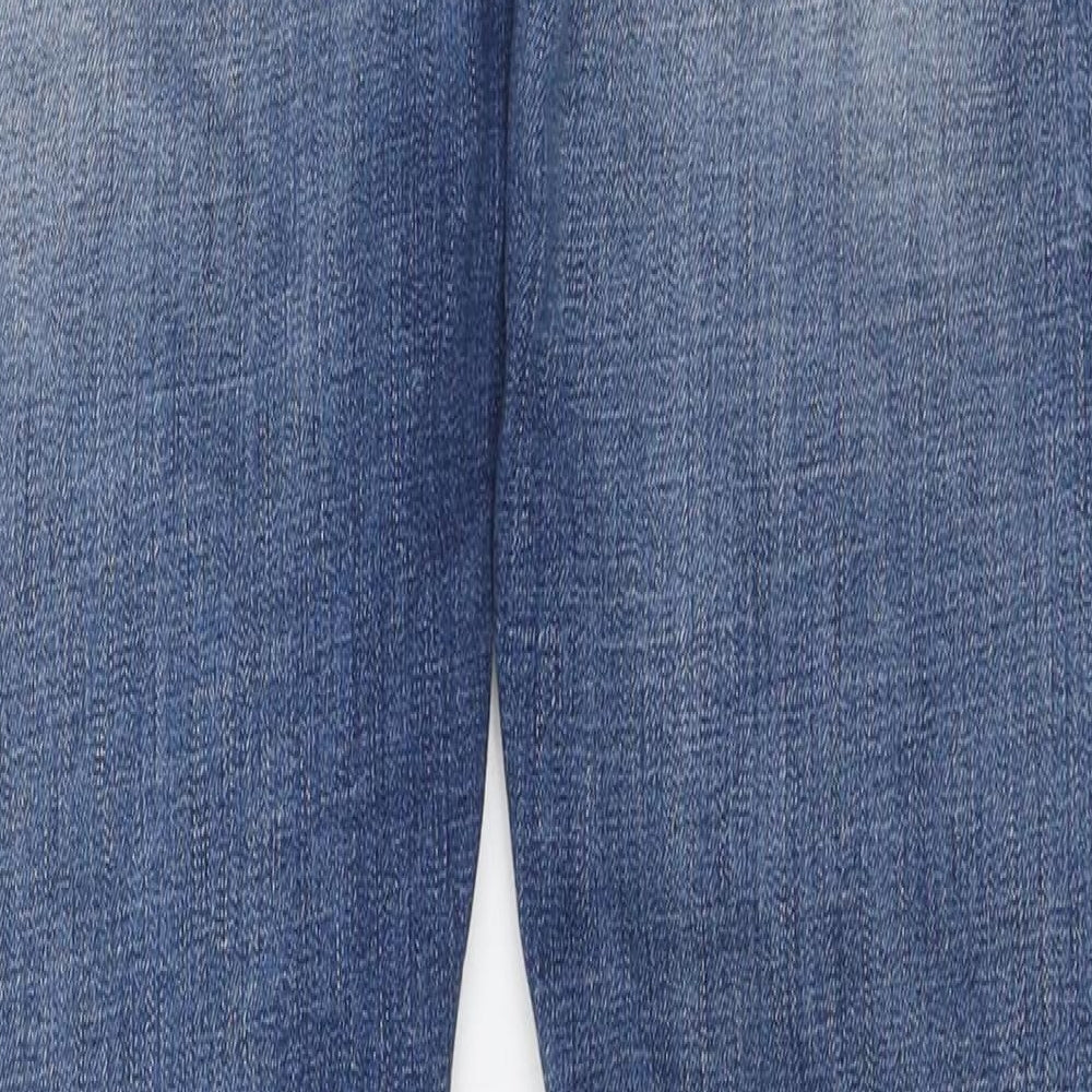 Denim & Co. Mens Blue Polyester Skinny Jeans Size 30 in L32 in Slim Zip