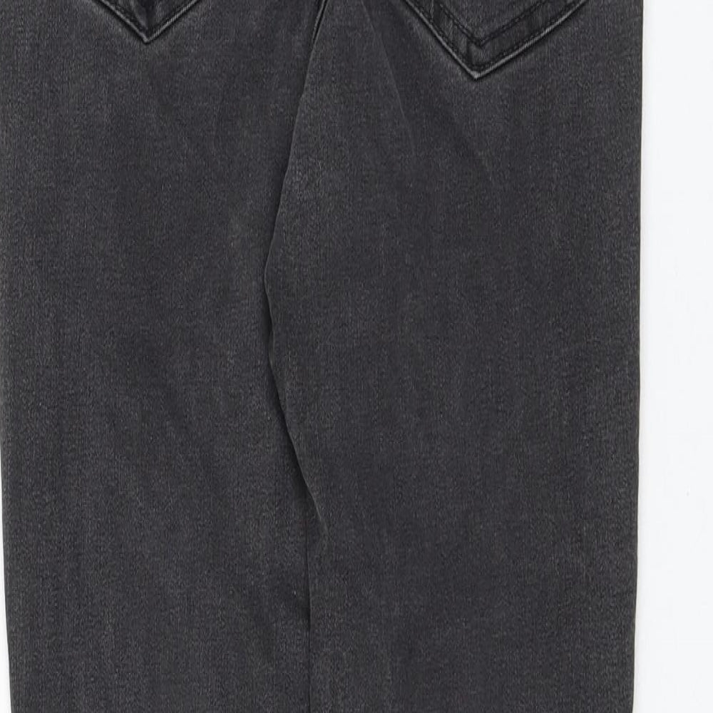 Primark Womens Grey Cotton Skinny Jeans Size 8 L28 in Regular Zip