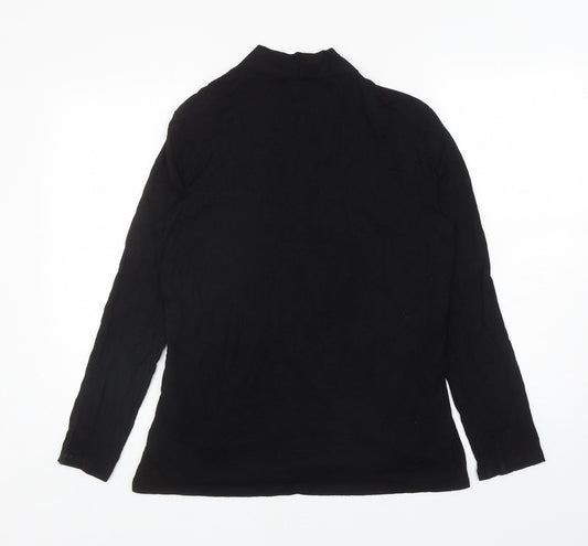 Womens UK Size 12 Preview Black Basic Blouse