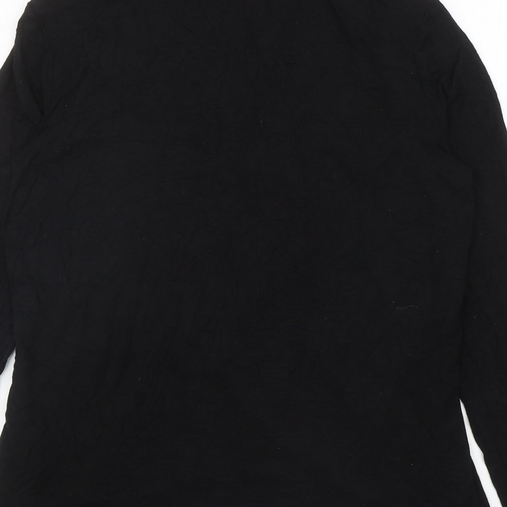 Womens UK Size 12 Preview Black Basic Blouse