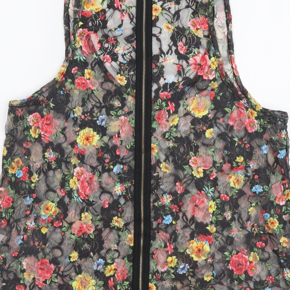 Womens UK Size 10 Selected Multicoloured Basic Tank