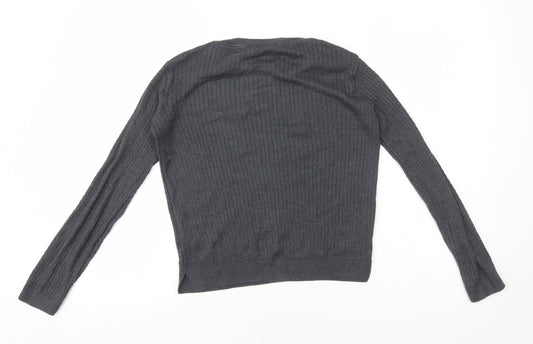 Womens UK Size 6 Dorothy Perkins Grey Pullover Jumper