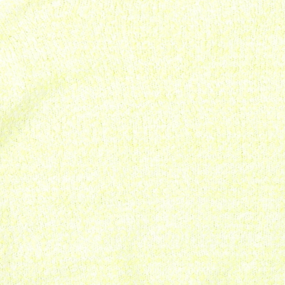 Primark Womens Yellow Round Neck Polyester Pullover Jumper Size 12 - Mohair
