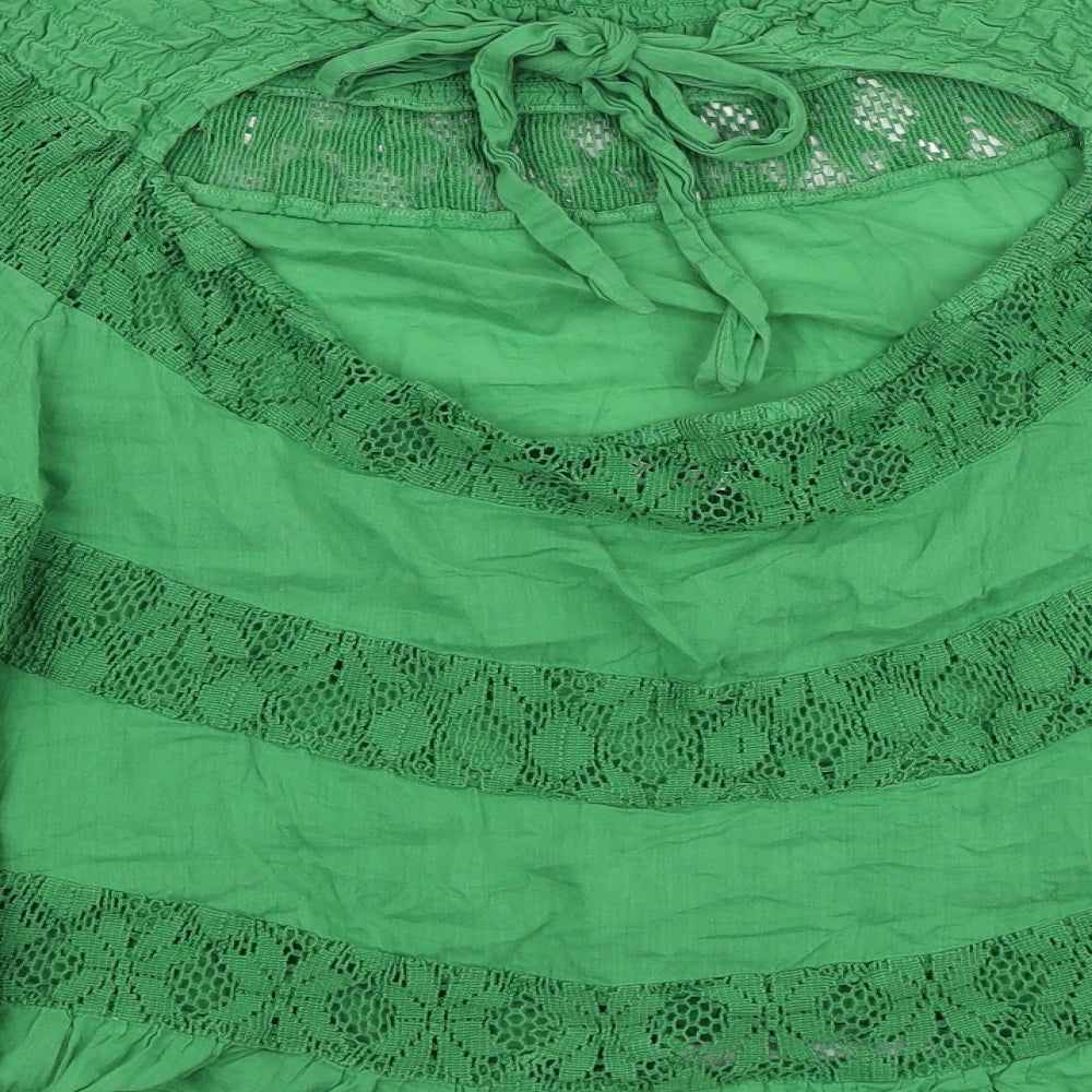 Womens UK Size 8 ASOS Green Basic Blouse