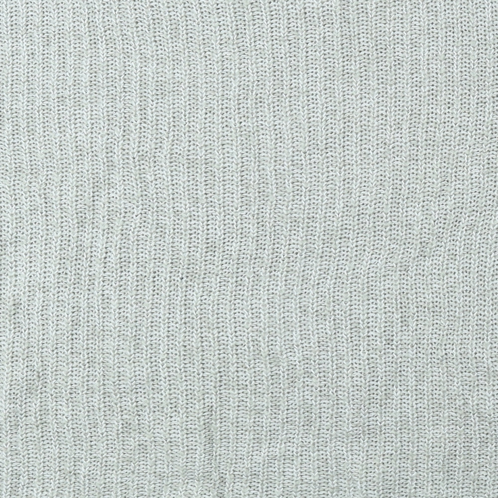 New Look Mens Grey Round Neck Acrylic Pullover Jumper Size M