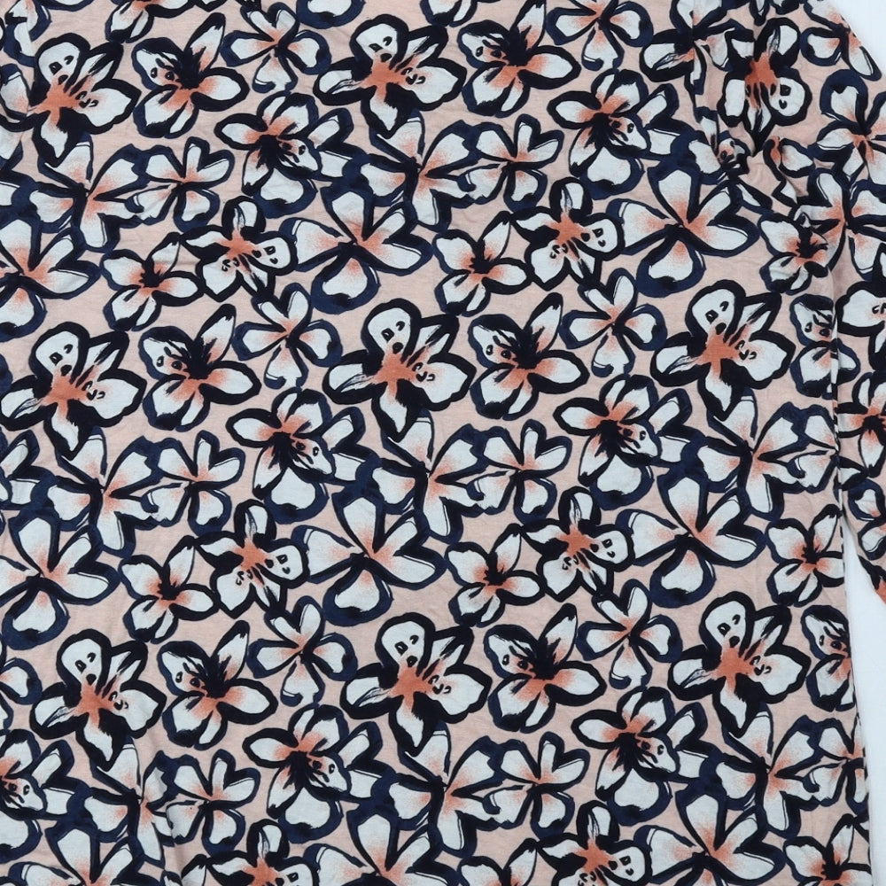 George Womens Multicoloured Floral Viscose Basic Blouse Size 14 Cowl Neck