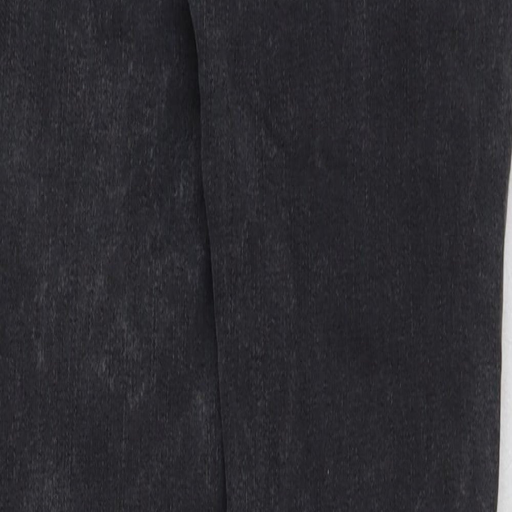 Zara Womens Grey Cotton Skinny Jeans Size 8 L27 in Regular Button