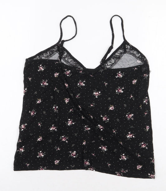 Womens UK Size M New Look Black Basic Blouse