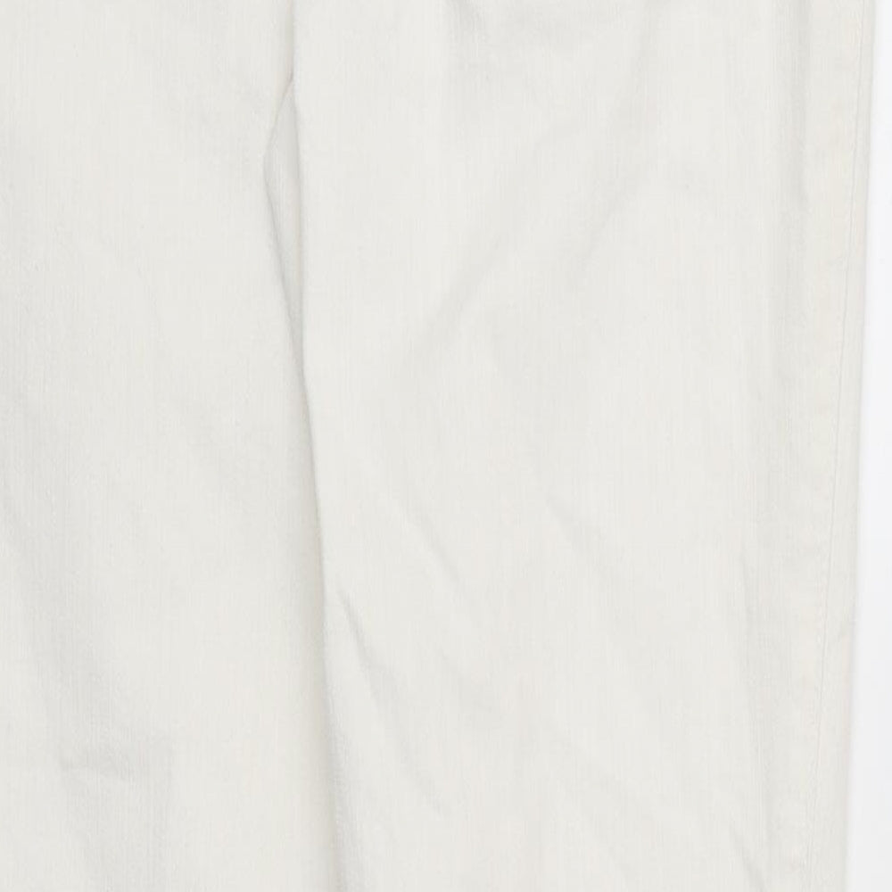 Vera Moda Womens White 100% Cotton Skinny Jeans Size 34 in L29 in Regular Zip