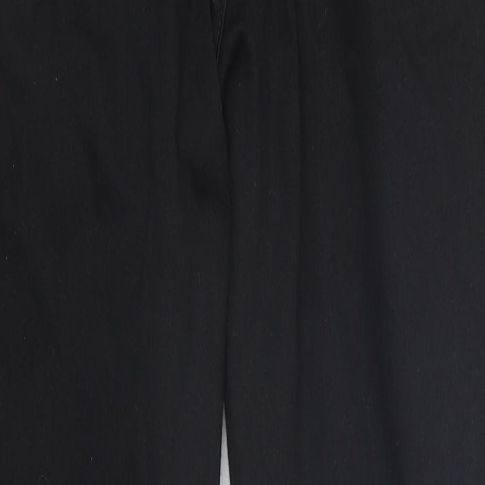 F&F Womens Black 100% Cotton Skinny Jeans Size 14 L32 in Regular Zip