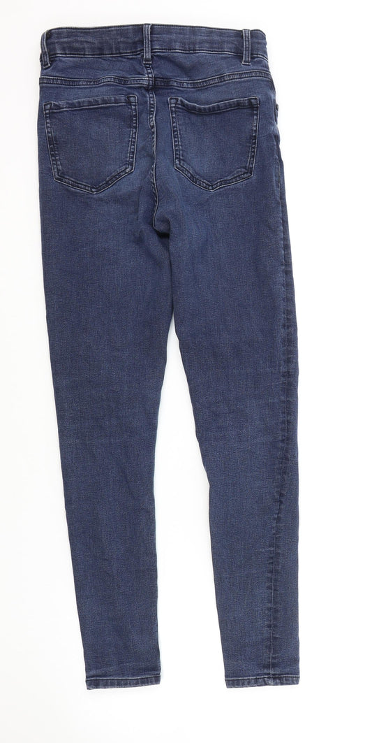 Womens UK Size 8 Marks and Spencer Regular Fit Skinny Blue Jeans