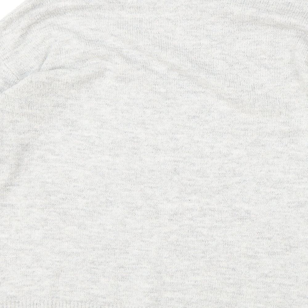 George Womens Grey Boat Neck Acrylic Pullover Jumper Size S